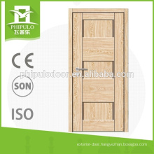 Fashionable design interior 3-panel melamine door